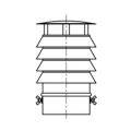 Daszek z 4 pierścieniami KS Ø 150mm gr.0,5mm