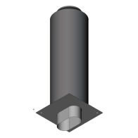 Przedłużenie komina izolowane owalne 1mb gr.0,8mm