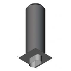 Przedłużenie komina izolowane owalne 1mb gr.0,8mm