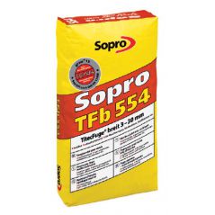SOPRO fuga szeroka 3-30 mm – wysokowytrzymała, TFb - kolor betonowo-szary, 25kg