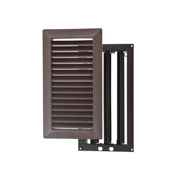 Kratka wentylacyjna 160x290 mm PVC z nastawną żaluzją