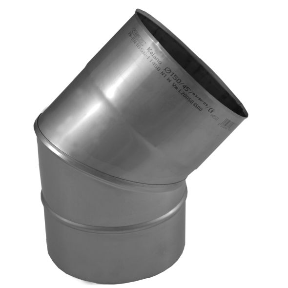 Kolano 45° KOMINUS KZS Ø 200mm gr.0,8mm